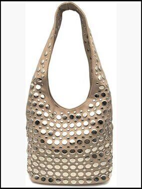 Y2K Hobo Shoulder Bag Punk Studded Top Handle Tote Handbag Fall Trend Purse